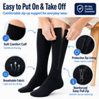 Zip-Up Compression Socks