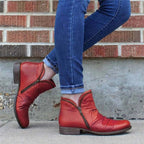 WOMEN ZIPPER WATERPROOF ANKLE-SUPPORT BOOTS 2025